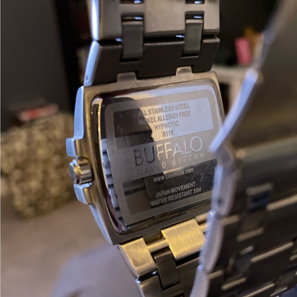 Buffalo Men’s Stainless Steel Watch Chainlink - Picture 3 of 4